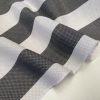 Honeycomb White STRIPES Fabric Furnishing Curtain Upholstery Dressmaking Material 110" or 280cm EXTRA Wide - Grey