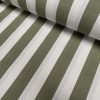 Honeycomb White STRIPES Fabric Furnishing Curtain Upholstery Dressmaking Material 55" or 140cm Wide - Khaki Green - Image 2