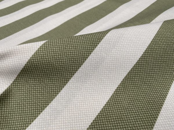 Honeycomb White STRIPES Fabric Furnishing Curtain Upholstery Dressmaking Material 110" or 280cm Wide - Image 6