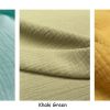 Khaki Green Double Gauze MUSLIN 100% Cotton Fabric Curtains Fine Cheese Baby Cloth Linen Look Event Wedding Textile - 55"/140cm Wide - Image 4