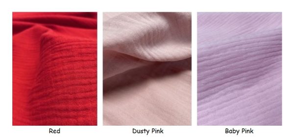 Double Gauze MUSLIN 100% Cotton Fabric Curtains Fine Cheese Baby Cloth Linen Look Event Wedding Textile - 55"/140cm Wide - Image 33