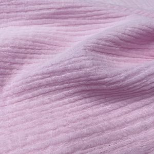 Baby Pink Double Gauze MUSLIN 100% Cotton Fabric Curtains Fine Cheese Baby Cloth Linen Look Event Wedding Textile - 55"/140cm Wide