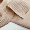 Double Gauze MUSLIN 100% Cotton Fabric Curtains Fine Cheese Baby Cloth Linen Look Event Wedding Textile - 55"/140cm Wide - Image 28