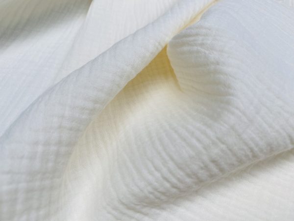 Double Gauze MUSLIN 100% Cotton Fabric Curtains Fine Cheese Baby Cloth Linen Look Event Wedding Textile - 55"/140cm Wide - Image 22
