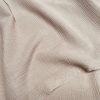 Dark Beige Double Gauze MUSLIN 100% Cotton Fabric Curtains Fine Cheese Baby Cloth Linen Look Event Wedding Textile - 55"/140cm Wide