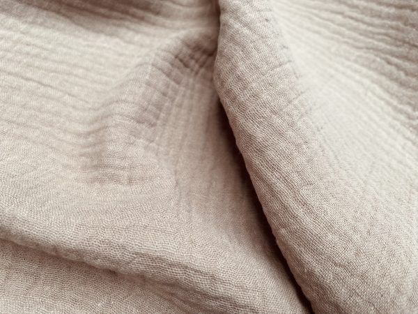 Double Gauze MUSLIN 100% Cotton Fabric Curtains Fine Cheese Baby Cloth Linen Look Event Wedding Textile - 55"/140cm Wide - Image 20
