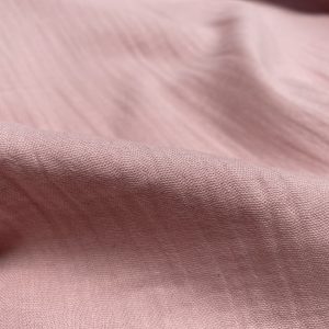 Dusty Pink Double Gauze MUSLIN 100% Cotton Fabric Curtains Fine Cheese Baby Cloth Linen Look Event Wedding Textile - 55"/140cm Wide