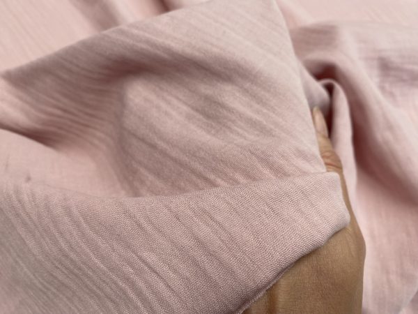 Double Gauze MUSLIN 100% Cotton Fabric Curtains Fine Cheese Baby Cloth Linen Look Event Wedding Textile - 55"/140cm Wide - Image 18