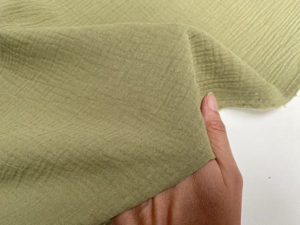 Double Gauze MUSLIN 100% Cotton Fabric Curtains Fine Cheese Baby Cloth Linen Look Event Wedding Textile - 55"/140cm Wide - Image 17