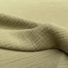 Khaki Green Double Gauze MUSLIN 100% Cotton Fabric Curtains Fine Cheese Baby Cloth Linen Look Event Wedding Textile - 55"/140cm Wide - Image 2