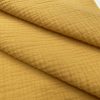 Mustard Double Gauze MUSLIN 100% Cotton Fabric Curtains Fine Cheese Baby Cloth Linen Look Event Wedding Textile - 55"/140cm Wide