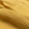 Mustard Double Gauze MUSLIN 100% Cotton Fabric Curtains Fine Cheese Baby Cloth Linen Look Event Wedding Textile - 55"/140cm Wide - Image 2