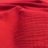 Red Double Gauze MUSLIN 100% Cotton Fabric Curtains Fine Cheese Baby Cloth Linen Look Event Wedding Textile - 55"/140cm Wide - Image 2