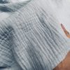 Silver Grey Double Gauze MUSLIN 100% Cotton Fabric Curtains Fine Cheese Baby Cloth Linen Look Event Wedding Textile - 55"/140cm Wide - Image 3