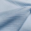 Sky Blue Double Gauze MUSLIN 100% Cotton Fabric Curtains Fine Cheese Baby Cloth Linen Look Event Wedding Textile - 55"/140cm Wide - Image 3