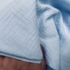 Sky Blue Double Gauze MUSLIN 100% Cotton Fabric Curtains Fine Cheese Baby Cloth Linen Look Event Wedding Textile - 55"/140cm Wide - Image 2