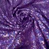 3mm Mini Sequins Fabric Material Stretch Mesh- 130cm or 51" wide - Sparkling Paillettes - Iridescent Lilac - Image 3