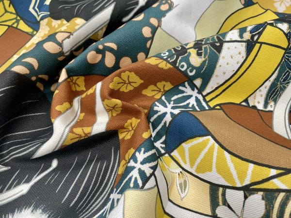 Geisha Faces Print Fabric Oriental Maiko Japanese Chinese Home Decor Curtains Upholstery Dress Material  - 140cm or 55" Wide - Image 6