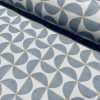Pinwheel Art Deco Geometric Windmill Fan Fabric - Curtain Upholstery Home Decor - 55" or 140cm Wide - Dusty Blue-Grey - Image 4
