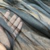 Black Mull Muslin 100% Cotton Fabric Voile Curtains Fine Cheesecloth Linen Look Wedding Table Runner - 140cm wide