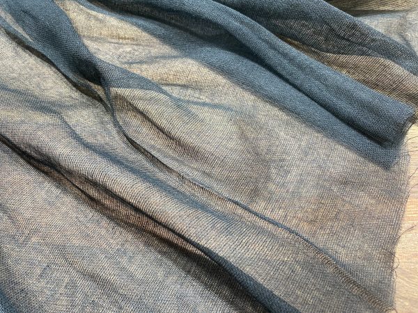 10m- Black Mull Muslin 100% Cotton Fabric Voile Curtains Fine Cheesecloth Linen Look Wedding Table Runner - 140cm wide - Image 3