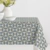 Pinwheel Art Deco Geometric Windmill Fan Fabric - Curtain Upholstery Home Decor - 55" or 140cm Wide - Dusty Blue-Grey - Image 5