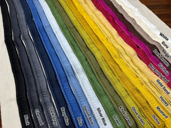 Cotton Brush Fringe - 30mm Wide Tassels Textile Cut Pillow Trimming Piping Cushion Trim Curtains Home Decor - ANY LENGTH - Charcoal #25 - Image 3