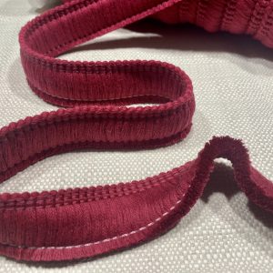 Cotton Brush Fringe - 30mm Wide Tassels Textile Cut Pillow Trimming Piping Cushion Trim Curtains Home Decor - ANY LENGTH - Burgundy Red #8