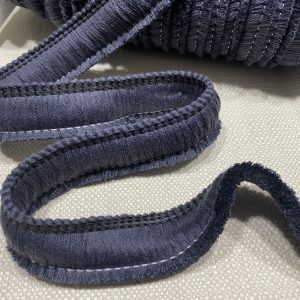 Cotton Brush Fringe - 30mm Wide Tassels Textile Cut Pillow Trimming Piping Cushion Trim Curtains Home Decor - ANY LENGTH - Charcoal #25