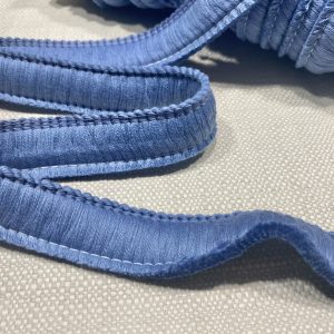 Cotton Brush Fringe - 30mm Wide Tassels Textile Cut Pillow Trimming Piping Cushion Trim Curtains Home Decor - ANY LENGTH - Denim Blue #3
