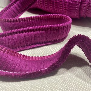 Cotton Brush Fringe - 30mm Wide Tassels Textile Cut Pillow Trimming Piping Cushion Trim Curtains Home Decor - ANY LENGTH - Fuchsia #10