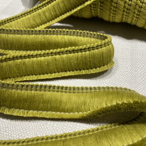 Cotton Brush Fringe - 30mm Wide Tassels Textile Cut Pillow Trimming Piping Cushion Trim Curtains Home Decor - ANY LENGTH - Olive Green #18