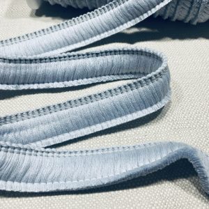 Cotton Brush Fringe - 30mm Wide Tassels Textile Cut Pillow Trimming Piping Cushion Trim Curtains Home Decor - ANY LENGTH - Silver Blue #2