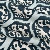 Duck Blue Ikat Floral Fan Damask Flower Fabric Geometric Paisley Cotton Material Curtain Upholstery Home Decor - 113"/288cm EXTRA Wide - Image 6