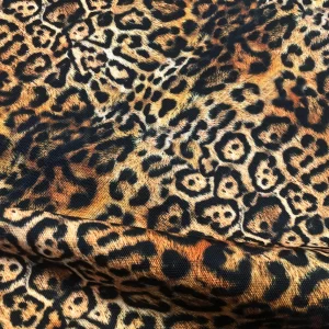 Upholstery Leopard Animal Digital Print Fabric Home Decor Panther Cushion Material - 144cm or 56" Wide Canvas