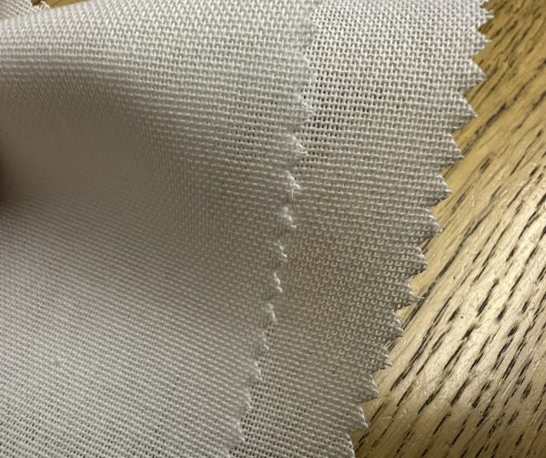 Woven Loose Weave Cotton Fabric Home Decor Wedding Cushion Napkins Embroidery - 170cm Wide - Off-White - Image 8