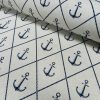 Anchor Hope Nautical Fabric Linen Look Marine Print - Curtain Upholstery Material - 140cm or 55" Wide Canvas - Image 5
