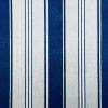 Classic Nautical Stripes Fabric Linen Look Marine Print - Curtain Upholstery Material - 140cm or 55" Wide - Blue and Cream, White Stripe - Image 2