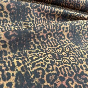 New Leopard Print Fabric Material - Animal Canvas for Home Decor, Curtains, Upholstery - 55" or 140cm Wide