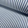 Nautical Candy Stripes Fabric Linen Look Marine Print - Curtain Upholstery Material - 140cm or 55" Wide - Blue and Cream, White Stripe - Image 5