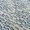 Sardine Fish Fabric Linen Look Marine Print - Curtain Upholstery Material - 140cm or 55" Wide Canvas - Image 5
