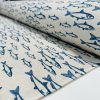 Sardine Fish Fabric Linen Look Marine Print - Curtain Upholstery Material - 140cm or 55" Wide Canvas - Image 4