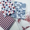 Red Starfish Nautical Teflon Coated Fabric Coral Reef Home Decor Upholstery Marine Material - 140cm or 55" Wide - Image 5