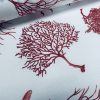 Red Starfish Nautical Teflon Coated Fabric Coral Reef Home Decor Upholstery Marine Material - 140cm or 55" Wide - Image 2