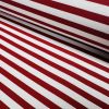 Red Stripes Nautical Teflon Coated Fabric Home Decor Upholstery Marine Water Resistant Material - 140cm or 55" Wide - Image 2