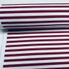 Red Stripes Nautical Teflon Coated Fabric Home Decor Upholstery Marine Water Resistant Material - 140cm or 55" Wide - Image 3