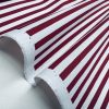 Red Stripes Nautical Teflon Coated Fabric Home Decor Upholstery Marine Water Resistant Material - 140cm or 55" Wide