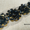 Shiny Metallic Shabby Chiffon Flower Trim Frayed Hair Rose Bridal Flowers - Sold by the YARD - Image 16