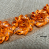 Shiny Metallic Shabby Chiffon Flower Trim Frayed Hair Rose Bridal Flowers - Sold by the YARD - Image 12