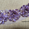 Shiny Metallic Shabby Chiffon Flower Trim Frayed Hair Rose Bridal Flowers - Sold by the YARD - Image 11